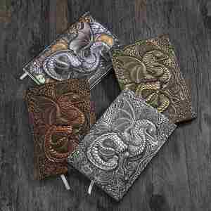 Retro 3D Stereoscopic Dragon Relief 100 Sheets Hardcover PU Leather Notebook <b>Journal</b> for Travel & Daily Use Collectors Gifts - Product Image 6