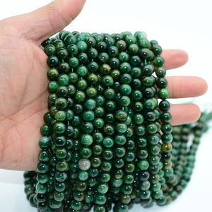 Handelsverzekering Groothandelsprijs 6/8/10mm Hoge Kwaliteit Natuurlijke Smaragd Losse Kraaltjes - Product Image 2