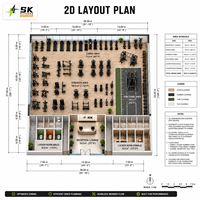 Équipement de musculation commercial SK 360 m², ensemble complet de machines à charges libres, machine d'entraînement de force réglable, acier de haute qualité pour la musculation