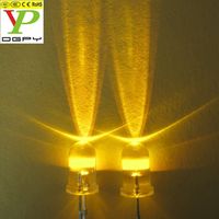 Diodes LED rondes de 5 mm de couleur rouge à prix de gros d'usine chinoise, angle de travail de 20-30 degrés, 1000 pièces par sac