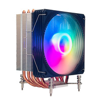 Radiateur CPU à 6 caloducs personnalisé en direct d'usine, double ventilateur, dissipateur thermique silencieux haute performance, LGA1700 12V, refroidisseur CPU pour ordinateurs de bureau