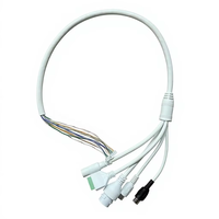 Caméra IP CCTV personnalisée, câble réseau multi-têtes RJ45 DC RCA, bloc terminal vert, assemblage de câbles de raccordement DFM, faible MOQ