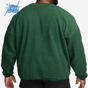 制造商定制高品质冬季休闲复古宽松羊毛/羊绒刺绣印花领口口袋长袖男装 - Product Image 4