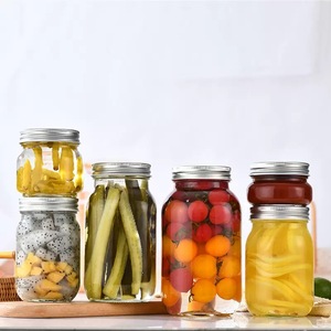Potes de Vidro Herméticos de Boca Larga 750ml com Tampa Rosqueável e Anel de Vedação, Seguros para Congelador, Duráveis, para Armazenamento de Alimentos na Cozinha sem Odor - Product Image 3