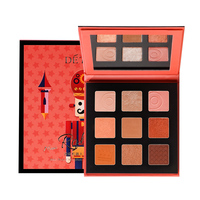 Doitbest — Palette d'ombre à paupières, ensemble de maquillage, 9 couleurs, Blush, finition métallique, poudre multi-scintillante, privée