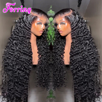 Perruque de cheveux naturels bouclés birmans indétectable, effet cuir chevelu réel, sans colle, avec dentelle frontale HD, cheveux humains vietnamiens