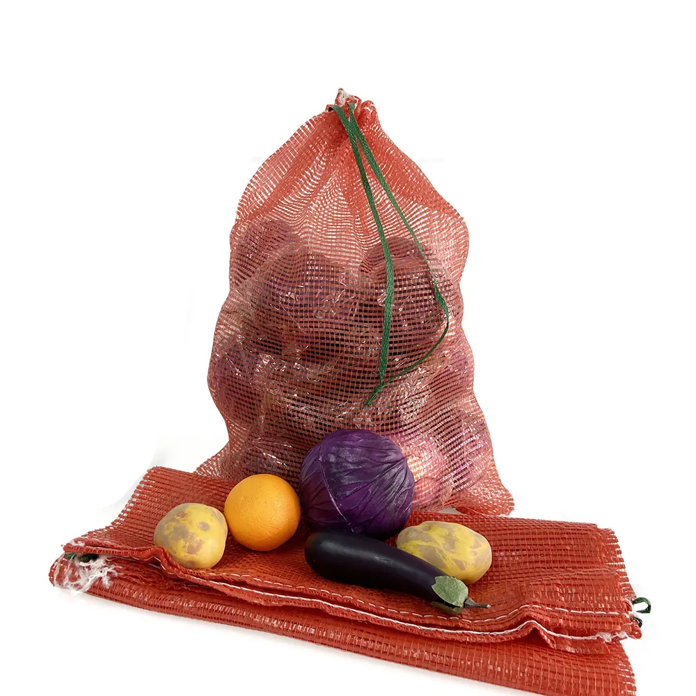 Производитель изготовил 50 Х80 см полипропиленовые Трубчатые Сетчатые мешки для упаковки лука картофеля переработанные сельскохозяйственные мешки