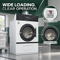 Séchoir à linge commercial à chargement frontal, grande porte, pour hôtels, hôpitaux et usines de blanchisserie centralisées