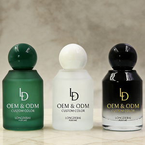 Cylindrical Green Printed logo 30ml 50ml 100ml <b>Spray</b> Glass Luxurious <b>Empty</b> Perfume <b>Bottles</b> Customand and Paper Boxes - Product Image 3