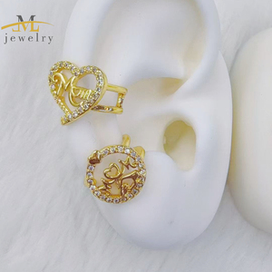 <span class=keywords><strong>Orecchini</strong></span> a Clip JML Placcati Oro 14k per Donne, Cuore Rosso, Pepita d'Oro, Fiore Trendy per la <span class=keywords><strong>Festa</strong></span> <span class=keywords><strong>della</strong></span> <span class=keywords><strong>Mamma</strong></span> - Product Image 2