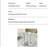 Ensemble de tasses et d'assiettes en verre résistant à la chaleur noir avec un design simple de style européen pour le thé et le café de l'après-midi