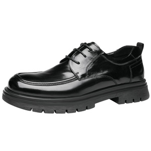 Chaussures Derby en cuir pour hommes Fapai, noires, en cuir de vachette pleine fleur, pour affaires, bureau, trajets quotidiens, toutes saisons, à lacets - Product Image 5