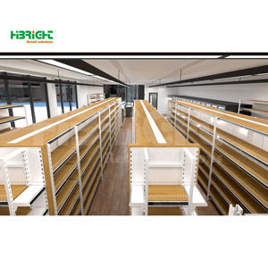 Highbright Commercial Metal Support de supermarché multicouche simple face Étagère murale robuste à 5 étagères - Product Image 5