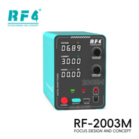 Fuente de Alimentación CC RF4 2003M 0-20V 3A Ajustable con Pantalla en Tiempo Real para Reparación de Teléfonos, Transmisión en Vivo, Laboratorio y Pruebas Electrónicas