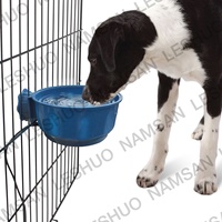 Bol chauffant électrique suspendu pour cage d'alimentation sécurisée pour animaux de compagnie (chiens, chats, oiseaux, poulets)
