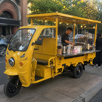 Camion de nourriture électrique 60V/72V chariot de nourriture mobile à trois roues 1200W pour le marché de nuit et la vente de r