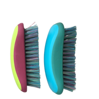 Brosse à sabots personnalisée avec logo, outil de toilettage essentiel pour l'entretien des chevaux, peigne à curry équestre en PP+TPR, 13,5 cm