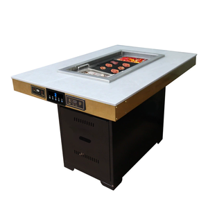 Indoor Stainless Steel Smokeless Korean BBQ <strong>Table</strong> Gas Grill with Exhaust System Easily Assembled Cleaned for Commercial Home Use - Product Image 6