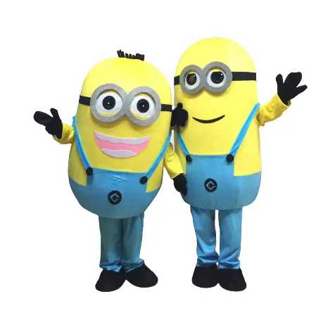 Populaire Funtoys Marche Mascotte Costume Personnage De Dessin Animé Minions Costume De Mascotte Pour Adultes