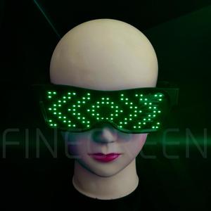 Gafas LED programables con aplicación recargable USB más nuevas - Product Image 6