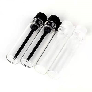 Factory Stock 1ml 2ml 3ml Clear Mini Sample Traveling Tube Glass Perfume Drip Vials <b>Bottle</b> with Plastic <b>Stopper</b> - Product Image 1