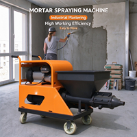 Machine de pulvérisation de mortier pour l'application mondiale de plâtre sur les murs et plafonds intérieurs d'appartements, pour projets de décoration