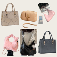 Sacs d'occasion vintage en gros, lots mixtes de sacs à main pour femme en cuir avec chaîne, sacs fourre-tout décontractés et sacs messager usagés