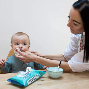 Lingettes pour bébé QIMEI OEM en gros, lingettes humides à l'aloe vera bio, naturelles, non parfumées, 100% à base de plantes, échantillon gratuit - Product Image 4