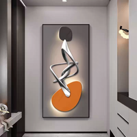 Vente en gros d'art mural en cristal imprimé numériquement de luxe personnalisé avec cadre pour la décoration de la maison et l'accrochage d'œuvres d'art (avec peintures de paysages LED)