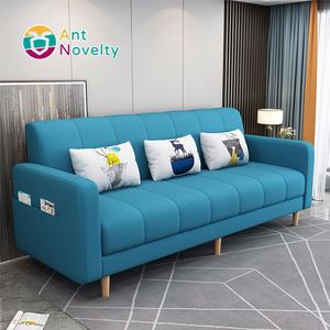Antnovelty Modern <strong>Double</strong> Sofa Bed Foldable Fabric <strong>Sleeper</strong> Couch Space-Saving Convertible Sofa for <strong>Small</strong> Apartment &amp; Office - Product Image 1