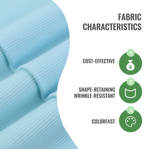 Tela de Punto Acanalado DTY con Spandex, Puño Acanalado Personalizado con Rayas, Adecuado para Puños y Dobladillos, Accesorios - Product Image 2