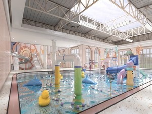 Parque Acuático Interior HELLO CAT con Piscina <span class=keywords><strong>de</strong></span> Pelotas y Toboganes <span class=keywords><strong>para</strong></span> Niños y <span class=keywords><strong>Adultos</strong></span> - Product Image 6