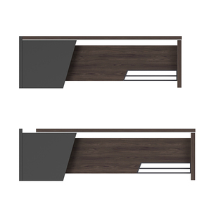 Cao cấp Walnut màu gỗ CEO Quản lý máy tính bảng góc L hình dạng sang trọng Hiện Đại Văn phòng điều hành bền dễ dàng lắp ráp - Product Image 5