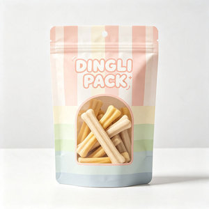 Premium Custom Pet Snack Zipper Stand Up Pouch Food Grade Resealable Packaging Bag for Dog Biscuit Stick Treats for Retail Pets - Product Image 3