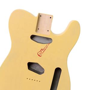 Donlis 2 potong Model Pickup standar badan gitar warna pirang Satin kayu Alder cocok TBD-VWN Tiongkok semi-transparan - Product Image 2