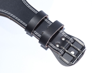 Customized PU Leather Fitness Waist <b>Belt</b> Adjustable Buckle Workout Gym Dip Squat <b>Belt</b> - Product Image 4