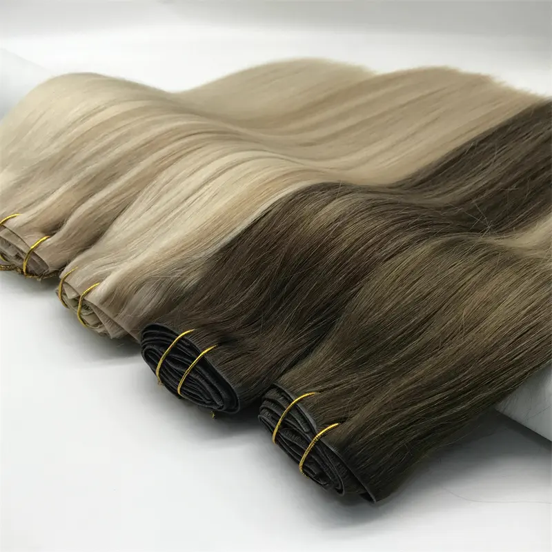 عرض ساخن 2024 وصلات شعر غير مرئية 100دبوس شعر بشري في الشعر الطبيعي وصلات شعر غير مرئية سلسة في الشعر
