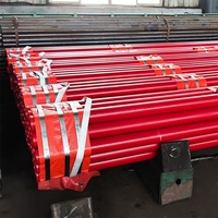 Extrémité rainurée de tuyau d'acier soudé par époxyde rouge de Youfa SCH10 6 "3.4mm