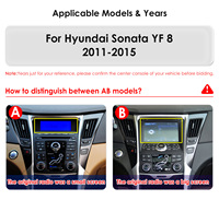 CARUPEZ 9.7 Inch Vertical Tesla Style Android Car Stereo untuk Hyundai Sonata YF 2011-2015 8 Core IPS DSP GPS Wireless CarPlay