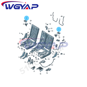 WGYAP Nuevo Recambio Original de la Manija de Liberación del Asiento Derecho 565 885 578 82V para Volkswagen Allspace 2017-2019 y SEAT Tarraco - Product Image 5