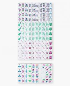 Expédition Rapide Vente en Gros Tuiles de Mahjong en Acrylique Colorées de Luxe Écologiques Pliables 160 Pièces Jeu de Société Américain <span class=keywords><strong>Ludo</strong></span> Jeu d'Intérieur - Product Image 3