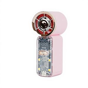 Ventilador de Mano de Alta Velocidad con Pantalla LED Digital y Luz, Potente, de Bolsillo, con Batería, para Auto y Uso en Exteriores, de Plástico - Product Image 1