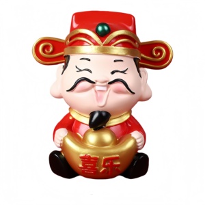 Pièces de décoration de camion de haute qualité, figurine du Dieu de la Richesse pour cabine de camion, 12 cm * 11 cm, différents styles disponibles - Product Image 1