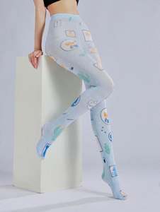 Collants imprimés avec motif de chat en deuxième dimension personnalisés, mignons, doux, base Lori, dessin animé, amusants, à la mode - Product Image 6