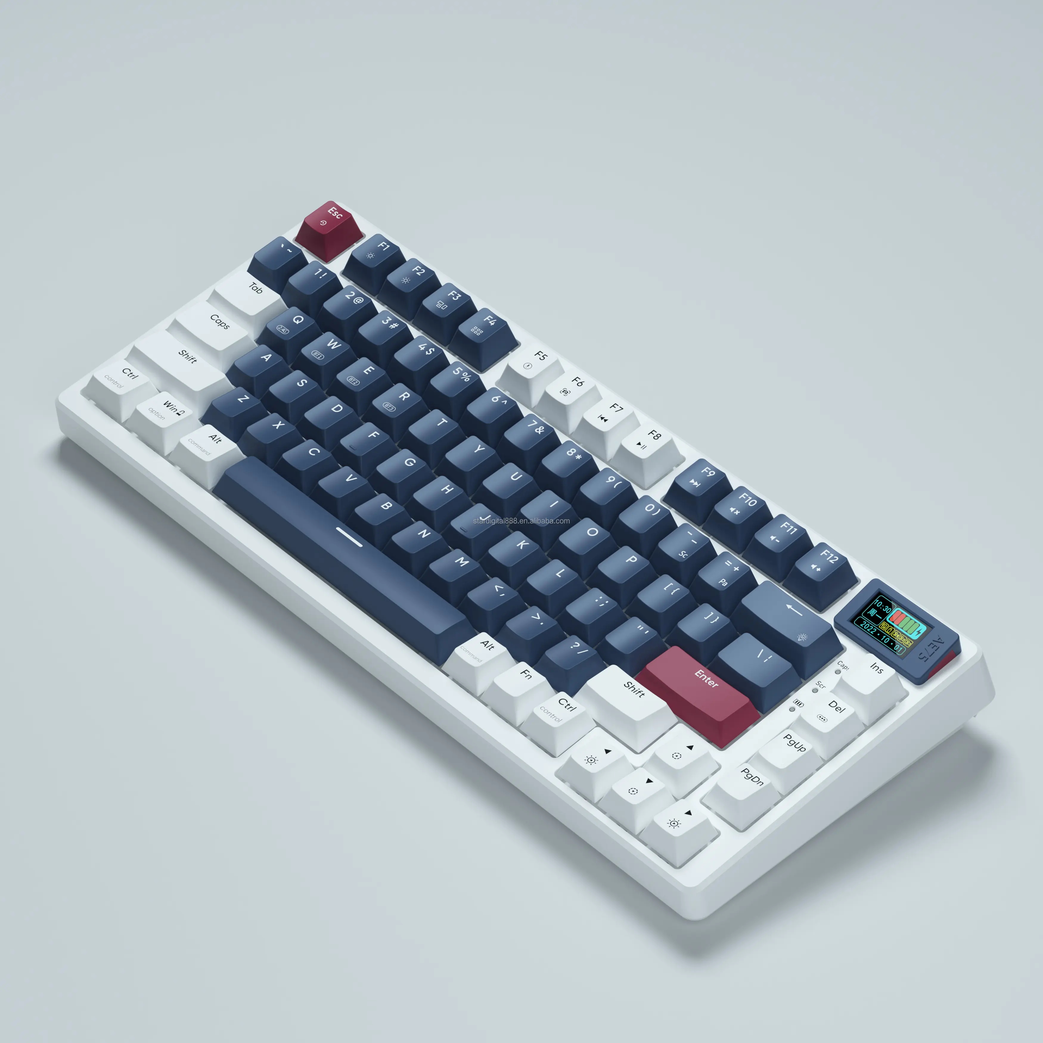 Customized Keyboard Kits 75% Layout Tri-mode Gasket Structure PBT Keycap Full Keys Hotswap PCB RGB Gaming Mechanical Keyboard