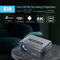 Projecteur de cinéma intelligent Full HD 1080P, projecteur vidéo portable WiFi 5G pour l'extérieur, jeux vidéo, home cinéma, écran mobile, projecteur LED Android 4K
