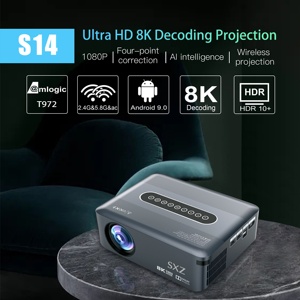 Projecteur de cinéma intelligent Full HD 1080P, projecteur vidéo <span class=keywords><strong>portable</strong></span> WiFi 5G pour l'extérieur, jeux vidéo, home cinéma, écran mobile, projecteur LED Android 4K - Product Image 2