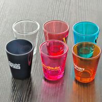 Verres à shot personnalisés avec logo, pour souvenir de mariage, base lourde, en gros, 1,5 oz, 2 oz, mini verres à whisky, tequila