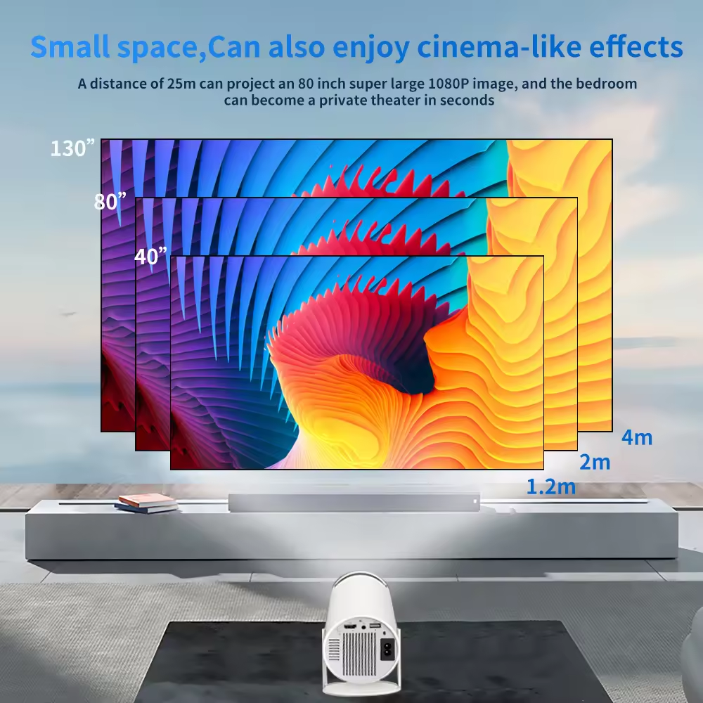 ZTXポータブルミニプロジェクターF300屋外ホームシアター5G