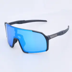 2023 OEM ODM Fábrica personalizada UV400 Nuevo estilo al aire libre tr90 Deportes Lente grande Gafas de sol Gafas de montar Gafas de Sol de pesca